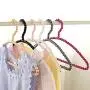 WHOSEE 12 Pack Clothes Pearl Hanger 10KG Weight Bearing Trouser Bead Skirts Hanging Holder White