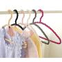 WHOSEE 4 Pack Clothes Pearl Hanger 10KG Weight Bearing Trouser Bead Skirts Hanging Holder White