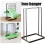 Clothing and Shoe Care,Iron Clothes Hanger Holder Space Saving Hanger Companion Rack Adult Children Hanger Stand Hanger Organizer for Home Laundry