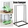 Clothing and Shoe Care,Iron Clothes Hanger Holder Space Saving Hanger Companion Rack Adult Children Hanger Stand Hanger Organizer for Home Laundry