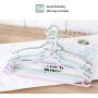 Childrens Clothes Hangers, Household PP Plastic Clothes Racks Childrens Wear Drying Racks Non-Slip Hangers (10 Pack)