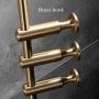 Barture-Coat rack Clothes Stand Hangers Wall Brass Multiple Hooks Entryway Storage Shelf Creative Style (Size : 5 Hooks)