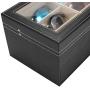 Leather 12 Piece Eyeglasses Storage and Sunglass Glasses Display Drawer Lockable Case Storage Boxes Organizer Black Leather 12 Piece Eyeglasses Storage and Sunglass Glasses Display Drawer Lockable Case Storage Boxes Organizer Black