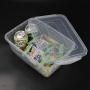 Yubine Clear Storage Containers, 5.7 Liter Plastic Boxes Organizer with Lid, 6 Packs
