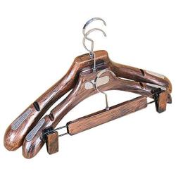 Iddefee Clothes Hanger Pack of 15 Heavy Duty Wood Hangers for Dresses Suit Coat Pants Jacket for Closet Pants Hangers (Color : Retro, Size : Free Size)