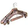 Iddefee Clothes Hanger Pack of 15 Heavy Duty Wood Hangers for Dresses Suit Coat Pants Jacket for Closet Pants Hangers (Color : Retro, Size : Free Size) Iddefee Clothes Hanger Pack of 15 Heavy Duty Wood Hangers for Dresses Suit Coat Pants Jacket for Closet Pants Hangers (Color : Retro, Size : Free Size)