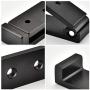 Pack of 4, Foldable Wall Mount Hanging Hooks, Aluminum Cloth Hanger, Headset Wall Hanger, Aluminum Wallmount Hook, Hold Up to 20kg with Screws (Black) Pack of 4, Foldable Wall Mount Hanging Hooks, Aluminum Cloth Hanger, Headset Wall Hanger, Aluminum Wallmount Hook, Hold Up to 20kg with Screws (Black)