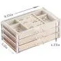 HerFav Jewelry Boxes for Women with 3 Drawers, Velvet Jewelry Organizer for Earring Bangle Bracelet Necklace and Rings Storage Clear Acrylic Jewelry case HerFav Jewelry Boxes for Women with 3 Drawers, Velvet Jewelry Organizer for Earring Bangle Bracelet Necklace and Rings Storage Clear Acrylic Jewelry case
