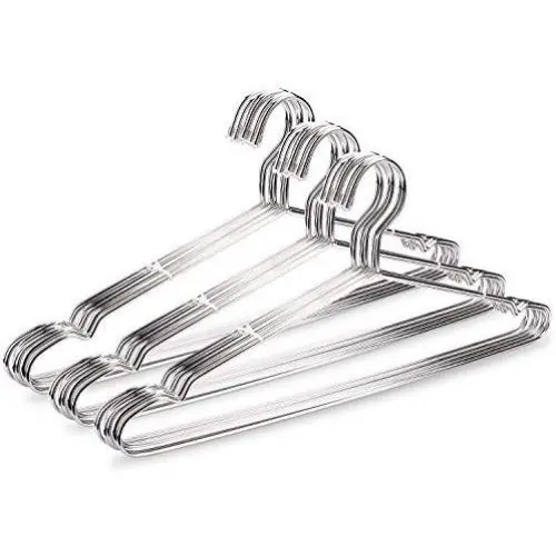 Jetdio 17.7& Stainless Steel Strong Metal Wire Hangers Clothes Hangers, Coat Hanger, Standard Suit Hangers, Ideal for Everyday Use, 30 Pack Jetdio 17.7& Stainless Steel Strong Metal Wire Hangers Clothes Hangers, Coat Hanger, Standard Suit Hangers, Ideal for Everyday Use, 30 Pack