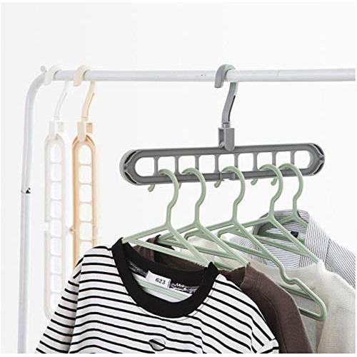 10PC Random Color Multi-Function Nine-Hole Rotating Hanger Space Saving Folding Magic Clothes Hanger Wardrobe Drying Home Bedroom Decoration 10PC Random Color Multi-Function Nine-Hole Rotating Hanger Space Saving Folding Magic Clothes Hanger Wardrobe Drying Home Bedroom Decoration
