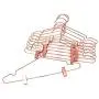 KOOBAY 25PS 42cm Rose Copper Gold Shiny Steel Wire Clothes Clips Hanger Coat Clothes Garment Hangers with Pants Bar Fit Closet Hangers KOOBAY 25PS 42cm Rose Copper Gold Shiny Steel Wire Clothes Clips Hanger Coat Clothes Garment Hangers with Pants Bar Fit Closet Hangers