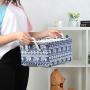 uxcell Canvas Fabric Storage Basket Bin for Shelves Closet, Storage Boxes with Drawstring Closure for Toys Laundry Organizer, Blue Elephant (X-Large - 17.7 uxcell Canvas Fabric Storage Basket Bin for Shelves Closet, Storage Boxes with Drawstring Closure for Toys Laundry Organizer, Blue Elephant (X-Large - 17.7