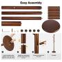 MC Wood Coat Rack Hat Stand Tree Clothes Umbrella Hanger Holder Organizer 8 Hooks