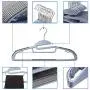 BATHWA Non-Slip Clothes Hanger Space Saving Strong and Durable Coat Hangers with 360° Chrome Swivel Hook, 50 Pack, Blue/Gray (50 Pack, Grey) BATHWA Non-Slip Clothes Hanger Space Saving Strong and Durable Coat Hangers with 360° Chrome Swivel Hook, 50 Pack, Blue/Gray (50 Pack, Grey)