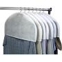 HANGERWORLD 20 White Breathable 21.5inch x 12inch Gusset Shoulder Dust Dirt Protector Storage Clothes Cover Bags