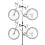 Double Vertical Bicycle Storage Hanger Rack for Garages or Apartments