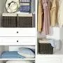 SONGMICS Set of 3 Rattan-Style Storage Baskets Bins, Storage Cubes, Indoor Collapsible Toy Organizer, 27L Decorative Bins with Metal Frame and Handles, Bedroom Closet Laundry Room, Brown URRB130BR SONGMICS Set of 3 Rattan-Style Storage Baskets Bins, Storage Cubes, Indoor Collapsible Toy Organizer, 27L Decorative Bins with Metal Frame and Handles, Bedroom Closet Laundry Room, Brown URRB130BR