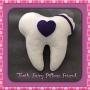 Tooth Fairy Pillow and Tooth Fairy Door Hanger Felt or So Soft Fleece Plush with tooth/money pocket