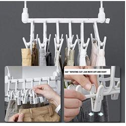 5pcs Multifunctional Plastic Pants Rack Trousers Hanger Clothes Drying Shelf