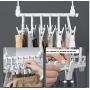 5pcs Multifunctional Plastic Pants Rack Trousers Hanger Clothes Drying Shelf