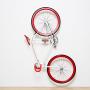 Play-Haus Design Walnut and Steel Indoor Bicycle Wall Mount Hanger Rack