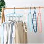 10PC Random Color Useful Space Saver Wonder Magic Clothes Hanger Decoration Closet Racks Organizer Hanging Coat Dress Hooks