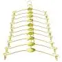 Loghot 10PCS Metal Underwear Rack Durable Bra Pants Clothes Hangers Hook with Non Slip Clips for Lingerie Shop Display (Gold, black, rose gold)