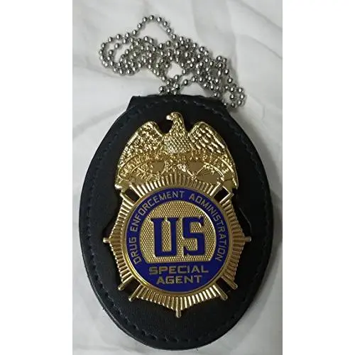 Drug Enforcement Administration DEA Badge Neck Hanger w/chain badge not included Drug Enforcement Administration DEA Badge Neck Hanger w/chain badge not included
