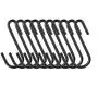 HiGift 10 Pack Heavy Duty S Hooks Black S Shaped Hooks Hanging Hangers Hooks for Hanging Pot-Bakers Rack Hooks Wire Shelf Hooks Kitchen, Bathroom, Bedroom, Office, Pan, Pot, Bag, Plants,Jewelries
