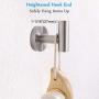 Bath Towel Hook Brushed, APLusee SUS304 Stainless Steel Bathroom Round Simple Coat Robe Holder, Modern Kitchen Toilet Home Storage Clothes Hanger