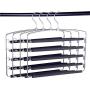 VEHHE Pants Hangers Multi Skirt Hangers 4 Set Swing Arm Slack Space Saving Non-Slip Foam Padded Closet Storage Organizer for Pants Jeans Trousers Skirts Scarf
