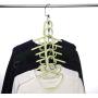TOPIND Stainless Steel Metal Hangers Space Saving Organizer Clothing Hangers, Vertical Clothes Hangers for Wardrobe Space Saver,Closet Organization Hangers Wardrobe Storage Accessories (10 pcs)