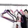 60PCS Non Slip Velvet Clothes Suit/Shirt/Pants Hangers White, Black, Purple,Red