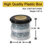 PINGKAN D Ring Picture Hangers with Screws,100 PCS Pro Quality Picture Hang and 110 PCS Screws and Convenient Plastic Box.