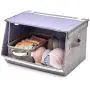 EZOWare 2 Pack Stackable Storage Bins with Lids and Handles, Linen Fabric Foldable Storage Cubes Bin Boxes Containers for Home, Office, Nursery, Closet, Bedroom, Living Room (Large) EZOWare 2 Pack Stackable Storage Bins with Lids and Handles, Linen Fabric Foldable Storage Cubes Bin Boxes Containers for Home, Office, Nursery, Closet, Bedroom, Living Room (Large)