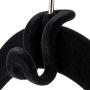 HANGERWORLD 20 Black 2inch x 1inch Flocked Velvet Space Saving Connectors Coat Clothes Hangers Multi Hang