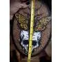 Deaths-Head Hawkmoth on Skull Crescent Moon Hand Made 4 Hook Jewelry Key Hanger Organizer Deaths-Head Hawkmoth on Skull Crescent Moon Hand Made 4 Hook Jewelry Key Hanger Organizer