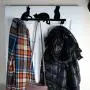 Evelots Cat Over Door Hanger/Rack-Coat/Towel/Purse-4 Strong Hooks-Sturdy Metal