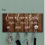 Personalized Key Holder and Dog Leash Wall Hanger Top Quality Handcrafted House Warming or Wedding Gift Key Rack for Organization with Hooks for Keys and Dog Leash Key Organizer for the Hallway Personalized Key Holder and Dog Leash Wall Hanger Top Quality Handcrafted House Warming or Wedding Gift Key Rack for Organization with Hooks for Keys and Dog Leash Key Organizer for the Hallway