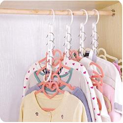 10pcs Clothes Hangers Closet Wonder Clothing Hook Magic Space Saver Multifunctional Nonslip Plastic Organizer Hanger