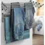 Sorbus Clothes Drying Rack, Wall Mounted Space-Saver, 8 Bar Racks Great Organization for Laundry Room, Mudroom, Bedroom, Pool Area, 60 Pound Capacity 22.5 Linear Ft