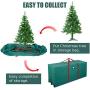 IC ICLOVER Christmas Tree Storage Bag, Extra Large Waterproof Rolling Duffel Box, Fits 6-9 Feet Artificial Disassembled Tree, Dustproof Holiday Decorations Storage Case with Wheels and Handles, Green IC ICLOVER Christmas Tree Storage Bag, Extra Large Waterproof Rolling Duffel Box, Fits 6-9 Feet Artificial Disassembled Tree, Dustproof Holiday Decorations Storage Case with Wheels and Handles, Green