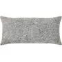 Ravenna Home Classic Paisley Throw Pillow - 24 x 12 Inch, Grey