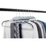 Popular Design Products 10 pc Premium Quality Easy-On Clothes Hangers - Grey with Black Non-Slip Pads - Space Saving Thin Profile - for Shirts, Pants, Blouses, Scarves ? Strong Enough for Coats