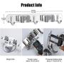 SYOSIN Mop Broom Holder Heavy Duty Hooks Hanger Wall Mounted Stainless Steel Organizer for Lanudry Garden Garage Tools Rack Storage Durable