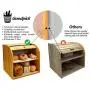 Goodpick Bamboo Bread Boxes - 2 Layer Large Capacity Bread Boxes - Countertop Bread Storage Bin - Rolltop Breadbox for Kitchen Counter Large Capacity Bread Keeper,15“ x 14.2" x 9.8", Fully Assembled Goodpick Bamboo Bread Boxes - 2 Layer Large Capacity Bread Boxes - Countertop Bread Storage Bin - Rolltop Breadbox for Kitchen Counter Large Capacity Bread Keeper,15“ x 14.2" x 9.8", Fully Assembled