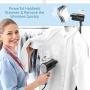 Travel Steamer for Clothes, Steam Iron for Clothes with 25s Quickly Preheating to Fabric Wrinkles Remover, Work for All Angles Support at Home