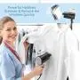 Travel Steamer for Clothes, Steam Iron for Clothes with 25s Quickly Preheating to Fabric Wrinkles Remover, Work for All Angles Support at Home
