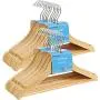 SONGMICS 20-Pack Solid Wood Children’s Hangers, Robust Kid’s Clothes Hangers, with Trousers Bar, Shoulder Notches, 360 Degree Swivel Hooks, 12.6 x 0.5 x 7.5 Inches, Natural UCRW06NL SONGMICS 20-Pack Solid Wood Children’s Hangers, Robust Kid’s Clothes Hangers, with Trousers Bar, Shoulder Notches, 360 Degree Swivel Hooks, 12.6 x 0.5 x 7.5 Inches, Natural UCRW06NL