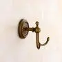 Kelelife Robe Hook Antique Brass Double Towel Hook, Wall Mounted Coat Clothes Hanger with Braiding Carvings for Wardrobe Bathroom Bedroom, Vintage Style Kelelife Robe Hook Antique Brass Double Towel Hook, Wall Mounted Coat Clothes Hanger with Braiding Carvings for Wardrobe Bathroom Bedroom, Vintage Style